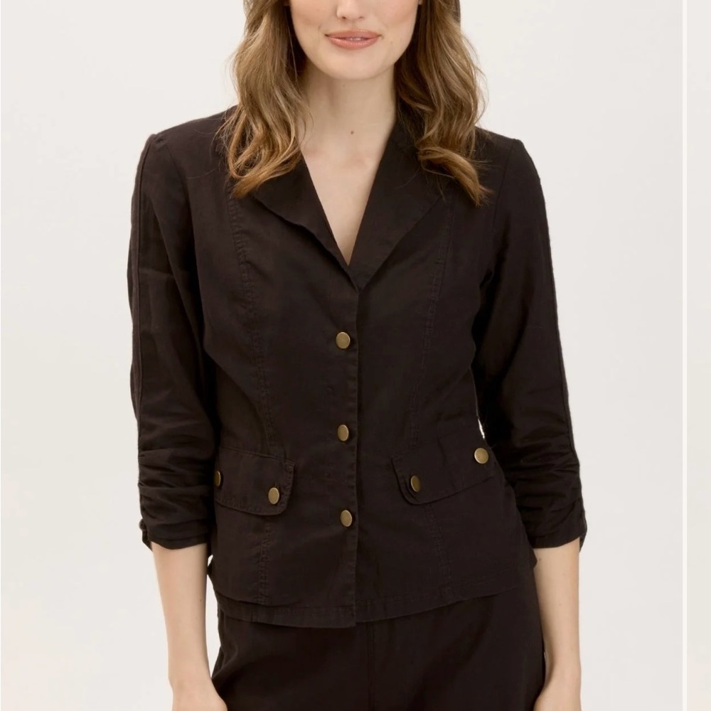 NWT! Black linen Jacket